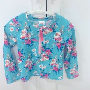 Ruffle Butts girls swim shirt long sleeve rash guard 3t